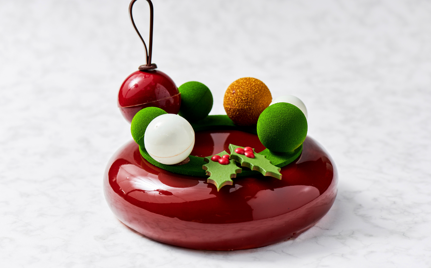 Kerstroos taart 4 personen